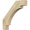 Ekena Millwork 4"W x 26"D x 26"H Merced Rough Sawn Knee Brace, Douglas Fir BRC04X26X26MRC00RDF - alternate 1
